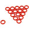 LYY-tattoo Pacchetto di 100pcs silicone tatuaggio O-ring, macchina del tatuaggio Parti Accessori, 6 colori facoltativi (Red)