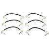 Hosa IRG-600.5, Guitar Patch Cable, Low-profile Right-angle to Same, 6 in, 6 pc