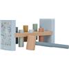 Little Dutch 7246 - Panca in legno FSC, motivo: Forest Friends, colore: Blu
