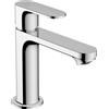 hansgrohe Rebris S - Rubinetto per lavabo con scarico a tirante in metallo, risparmio energetico (CoolStart), Miscelatore lavabo risparmio idrico (EcoSmart) con altezza bocca 109 mm, cromo, 72527000