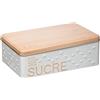 5 five simply smart 5five - Scatola per zollette di Zucchero in Metallo Scandinavian Nature, Bianco