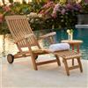 MIlani Home PATRIS - lettino prendisole in legno di teak