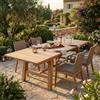 MIlani Home ORATOR - tavolo da giardino allungabile in teak
