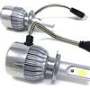 TEMPO DI SALDI Coppia Di Lampade A Led Per Auto Moto C6 H7 6000K Fari Luce Bianca Lampadine