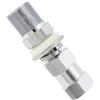 Briny River 1 adattatore per montaggio radio resistente con connettore SO-239 in rame nichelato, adatto per antenna radio CB con fori da 1,27 cm