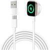 KINPEE Cavo USB C per Caricatore Apple Watch Magnetico Caricabatterie Apple Watch | Cavo USB C 2M Caricatore Apple Watch Magnetico Caricabatterie Apple Watch Compatibile con iWatch 12/11/10/9/8/7/6/5/4/3/Ultra