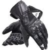 Dainese Reacto Carbon Long Gloves, Guanti Moto Lunghi in Pelle con Protezione Nocche in Carbonio e Rinforzi su Dita Smart Touch, per Uomo, Black/Anthracite, L