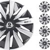 Sparco Spc1691Grsv Set Copricerchi 4 Pezzi Lazio 16 Pollici Argento, Grigio/Silver, Set Di 4
