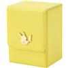 Pokemon Center Custodia flip deck in pelle originale Pokemon Center giallo Pikachu
