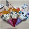 FuRyu Hamtaro Crepe Mascotte Peluche Tottoko Hamutaro Sweets Ver. Set di 3 nuovi