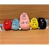 SERVIZIO DI SISTEMA System Service Barbapapa Mochi Peluche con Catena a Sfera Set di 5 Giappone N...