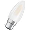 Osram LED Filament Star Retrofit Classic B candela 4W = 40W B22d opaco 470lm bianco caldo 2700K