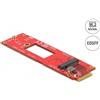 Delock - Speicher-Controller - M.2 - 1 Sender/Kanal - M.2 NVMe Card - EDSFF E1.S (63797)