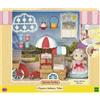 Sylvanian Families Miniatura, Pecora con chiosco di popcorn, Triciclo, Abiti esclusivi