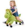 VEVOR Cavallo a dondolo su ruote, 55 cm, capacità di carico 40 kg. Cavallo statico con funzione sonora, giocattolo a forma di cavallo con sedile morbido, maniglie e ruote sterzanti a 360°. Dinosauro verde su cui sedersi e cavalcare, adatto a bambini dai …