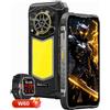Blackview Smartphone outdoor Blackview ROCK 5, modello 2026, senza contratto, 48+256GB, Android 16, batteria 20000mAh, ricarica 33W, display 120Hz, risoluzione 2.4K, NFC, fotocamera 108MP+50MP+20MP, luminosità 348LM, certificazioni IP69K e IP68