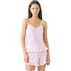 Noidinotte; more than pyjamas Noidinotte - Pigiama Donna Estivo in Cotone Articolo Vichy Heart. - M Rosa