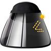Kousa, cappello parasole regolabile con rotazione a 360°, protezione dai raggi UV, per campeggio, escursionismo, golf, tennis Nero 42 cm