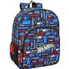 safta Zaino Scuola Hot Wheels Multicolore 33 x 42 x 14 cm