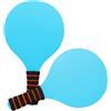 BELLIFFY 1 Paio di Racchette Badminton in Legno Leggero e Buona Elasticità per Ragazzo e Adulto, Perfette per Giochi da Spiaggia e Atmosfera Estiva