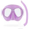 CRESSI dal 1946 - Nautilus Combo Kid - Maschera Breezy Lenti in Policarbonato + Snorkel Mini Vibe Tubo TPR Boccaglio Silicone Ideale per Snorkeling e Nuoto in Superficie - Ice Shark_Taglia Unica