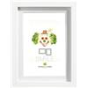 BUBOLA & NAIBO - CORNICE LEIDA SERIE SMILE IN PPC COLORE BIANCO 40 X 50 CM. 5860C BI 17