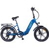 Bicicletta Elettrica Z-Tech ZT-89-K KRONOS 250/500W 48V13Ah Batteria Litio-Blu Metallizzato