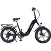 Bicicletta Elettrica Z-Tech ZT-89-K KRONOS 250/500W 48V13Ah Batteria Litio-Nero