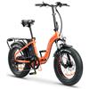 Bicicletta Elettrica Pieghevole Z-Tech ZT-89-D Folding Etna 2.0 250W(500W) 13Ah 48V Litio-Arancione