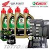 CASTROL - BRAKING - HIFLO KIT TAGLIANDO HONDA CBF 600 S 2008 OLIO CASTROL FILTRO OLIO PASTIGLIE BRAKING