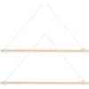 UKCOCO Supporto per Asta Portabandiera in Legno 40 Cm da Giardino, Set 2 Pezzi per Bandiere Esterne Fino a 36 Cm, Porta Banner da Parete Decorativo per Cortile e Portico