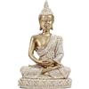 HYFAN Mini piccola statua di Buddha per la meditazione armoniosa - Figurina da collezione di yoga - Scultura Feng Shui - Decorazione per casa, ufficio, mensola, scrivania - Dorato 4