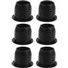 Ipetboom Set da 6 Adattatori Spillatori in Silicone Nero Riutilizzabili per Bottiglie Grandi, Versatori Flessibili Dosatore Preciso per Cucina e Miscelazione Cocktail