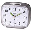 Trevi SL 3098 Orologio Sveglia al Quarzo con Grande Quadrante Illuminato, Potente Suoneria a Campanello, Movimento Silenzioso Sweep e Tasto Snooze/Light, Controlli Ergonomici