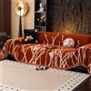 VanderHOME Copridivano con Motivi Artistici - Telo Copridivano Morbida e Delicata Sulla Pelle, Resistente Ai Graffi e Durevole, Copri Tutto Per Divano 180 * 180cm-Arancione