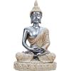 HYFAN Statua armonica di yoga con statua di Buddha per meditazione, decorazione Feng Shui, scultura decorativa per casa, ufficio, computer (nero 4)
