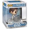 Funko Pop! Deluxe Star Wars-Leia- Esclusiva Amazon - Figura in Vinile da Collezi