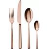 SAMBONET SET POSATE LINEAR, PROMO RAME PVD MIRROR, Set 24 pezzi