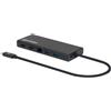 Manhattan Hub usb Manhattan SuperSpeed multiporta per doppio monitor Tipo C Nero