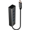 Lindy Hub Usb Lindy Desktop 4 porte USB 3.2 Gen 2 Nero [43325]