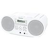 Sony AUX CD Radio ZS-S40: compatibile FM/AM/Wide FM Bianco ZS-S40 W