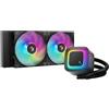 DeepCool LE240 V2 240mm Liquid CPU Cooler, Dual 120mm ARGB Fans, Anti-Leak Tech,