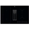Electrolux KCC83480I Nero Da incasso 80 cm Piano cottura a induzione 4 Fornello(i) Cappa da incasso