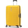 Eminent Finno Valigia Grande 77x51x30, Espandibile, Rigida, 4 Ruote, Leggera, Lucchetto TSA, 158 cm, 3,9 kg, 110L, Trolley da Stiva Viaggio Aereo Vacanza Giallo