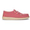 HEY DUDE Wally Stringata Casual In Tessuto Pompelmo - Uomo - Pompelmo