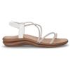 TOO LIKE Sandalo In Ecopelle Con Strass Argento Bianco - Donna - Argento Bianco