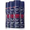 NIVEA Deodorante Dry da uomo, 150 ml, confezione da 4