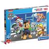 Clementoni - 29780 - Supercolor Puzzle - Paw Patrol - 180 Pezzi - Puzzle Bambini 7 Anni, Puzzle Cartoni Animati - Made In Italy