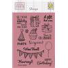 Nellie's Choice Personalizzato Motivi e Testi di Festa-16 Timbro a Secco Lavoro Preciso-per Fai da Te Biglietti, DIY, Buste e Scrapbooking-Compatibile con Stamping Tool + Blocco Acrilico, A6