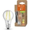 LEDVANCE Lampada a Risparmio Energetico a Led, Lampadina a Filamento di Vetro, E27, Bianco Caldo, 3000K, 2,5 Watt, Sostituisce La Lampadina da 40W, Efficiente, Confezione da 1